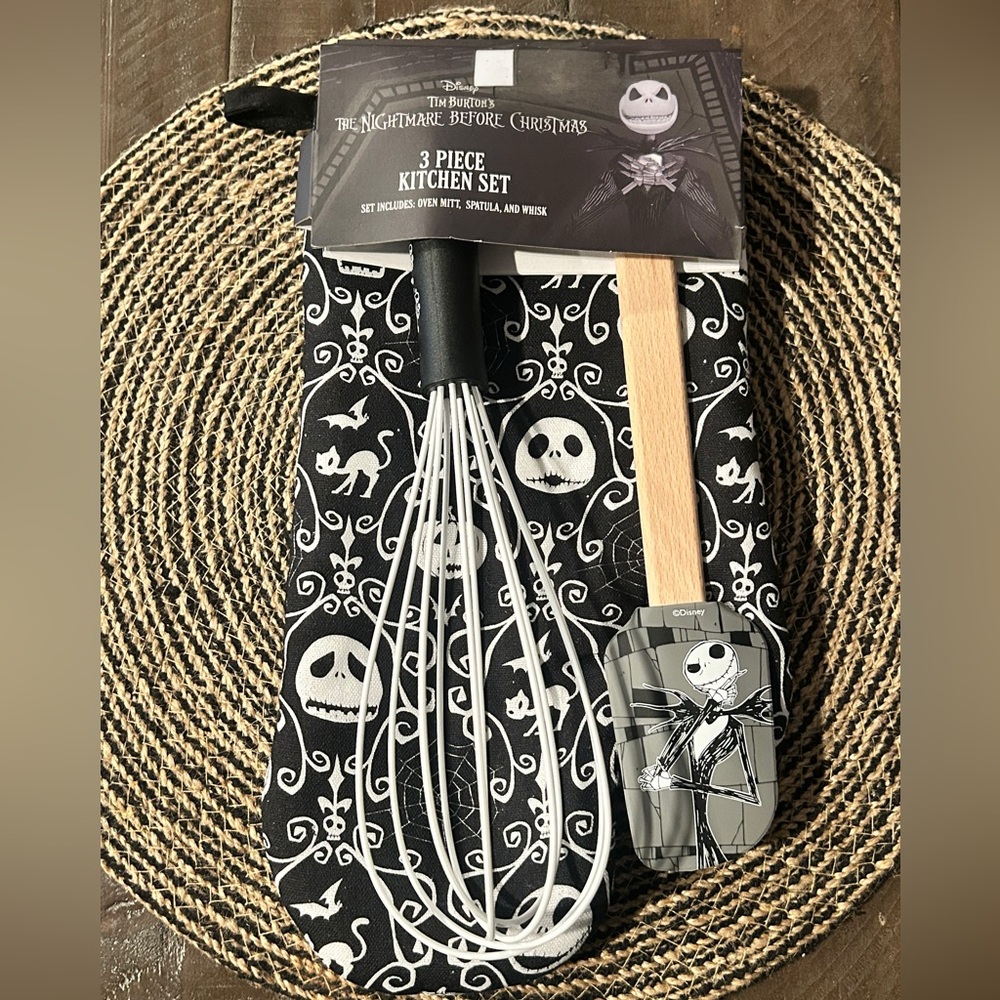 Disney Black and White Nightmare Before Christmas Kitchen Set